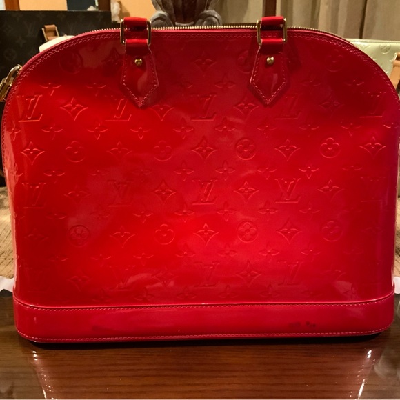 —SOLD—LV Red Vernis GM Alma - Picture 2 of 16